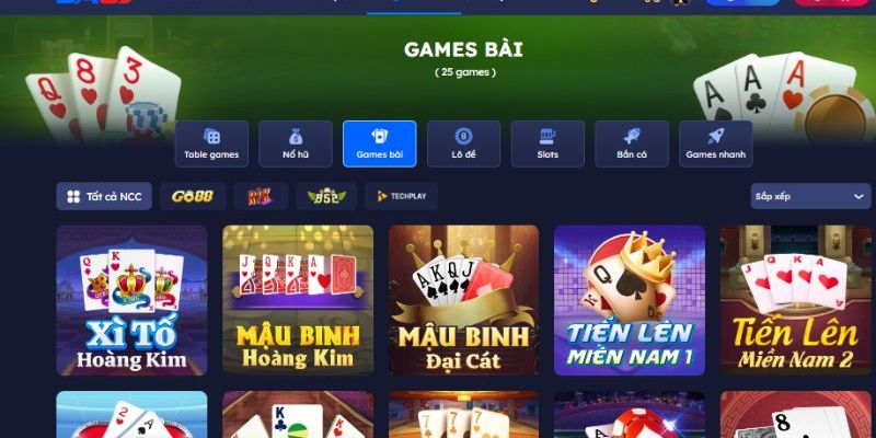 Danh mục game ấn tượng tại DA88